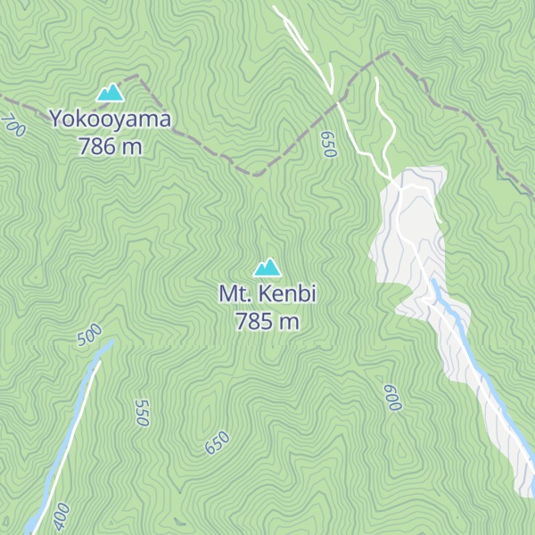 Map of Mt. Kenbi