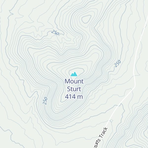 Map of Mount Sturt