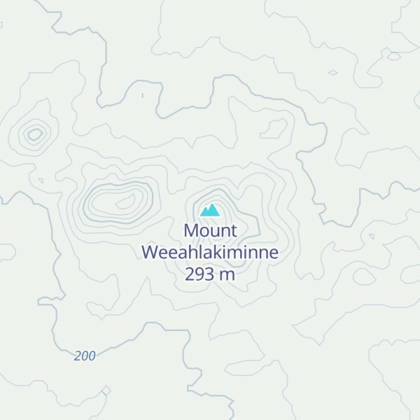 Map of Mount Weeahlakiminne