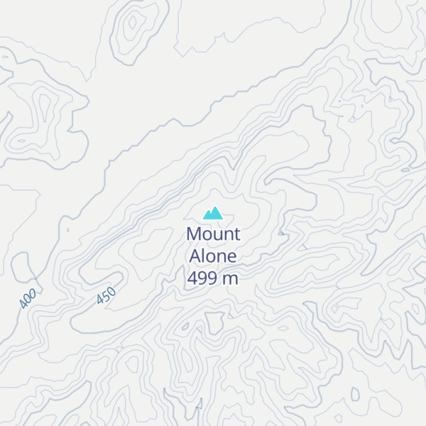 Map of Mount Alone