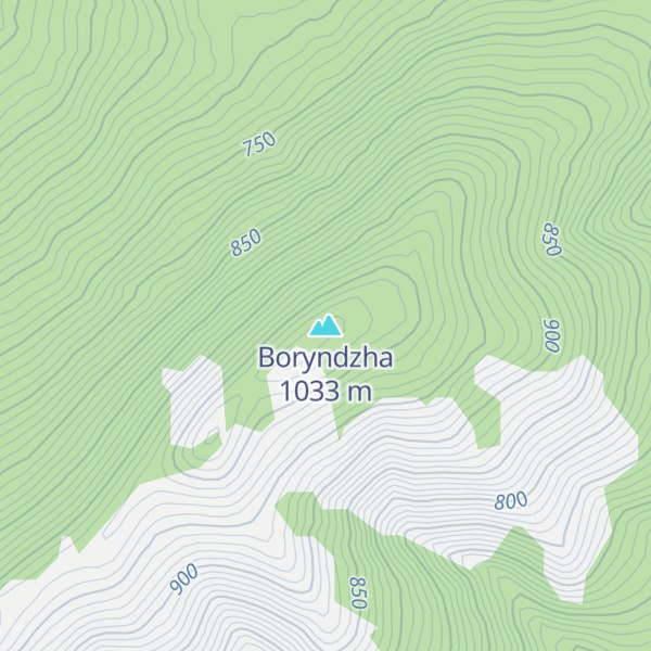 Map of Boryndzha