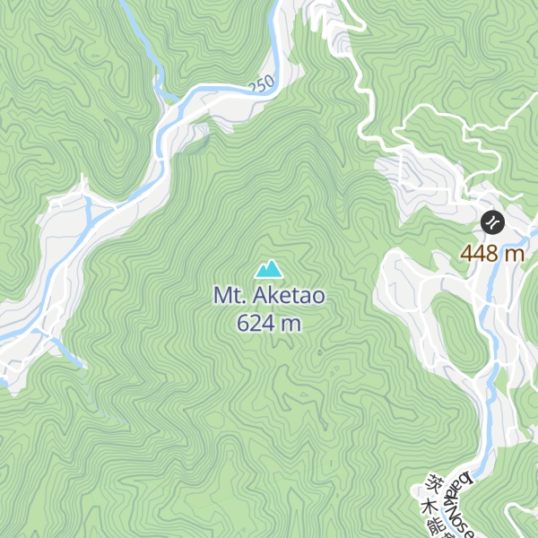 Map of Mt. Aketao