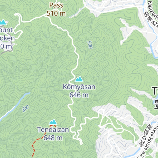 Map of Kōmyōsan