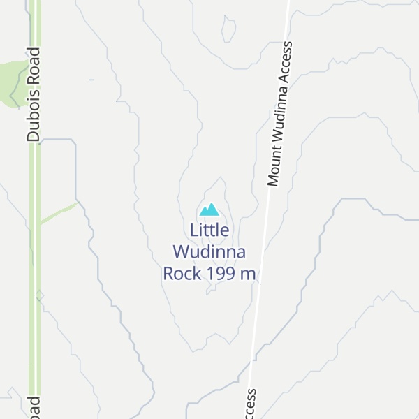 Map of Little Wudinna Rock