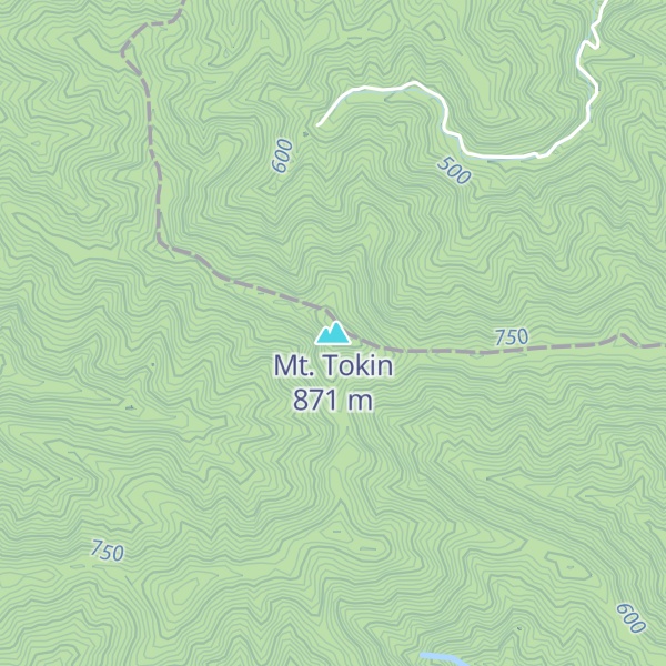 Map of Mt. Tokin