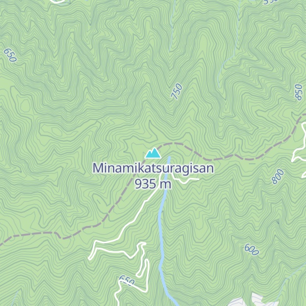 Map of Minamikatsuragisan