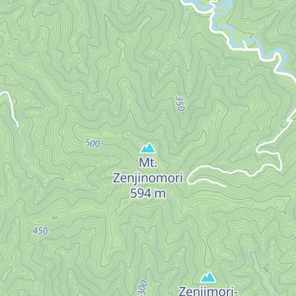 Map of Mt. Zenjinomori