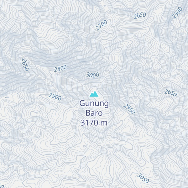 Map of Gunung Baro