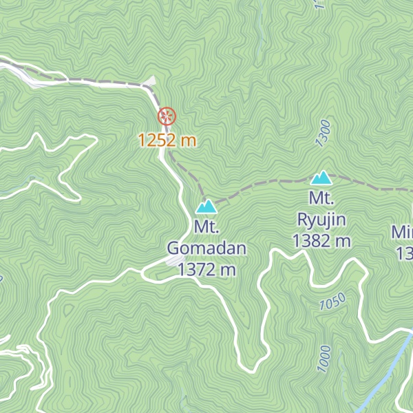 Map of Mt. Gomadan
