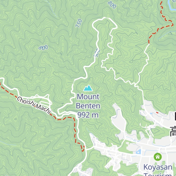 Map of Mount Benten