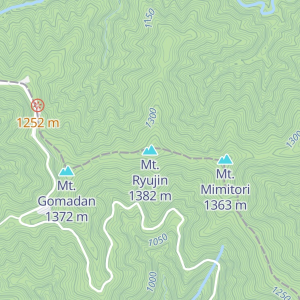 Map of Mt. Ryujin
