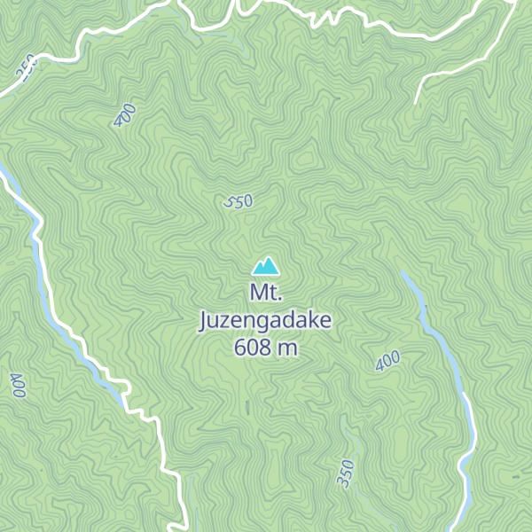 Map of Mt. Juzengadake