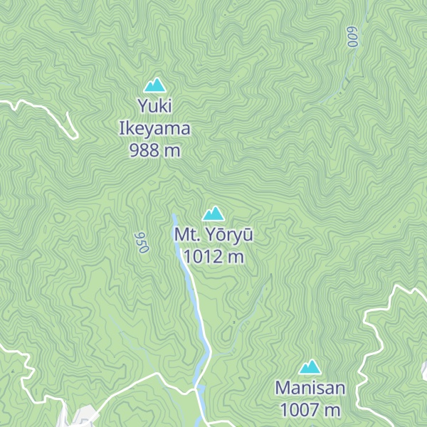 Map of Mt. Yōryū