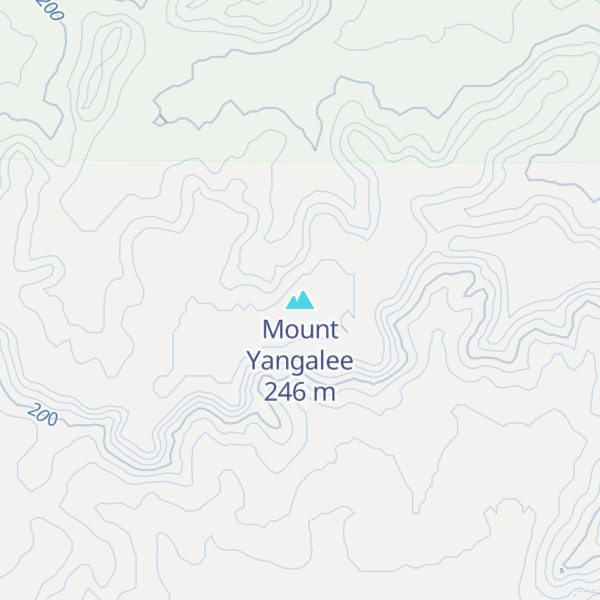 Map of Mount Yangalee