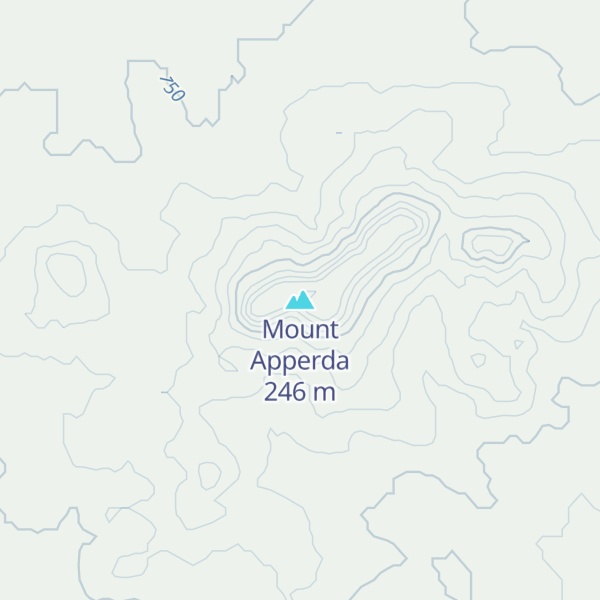 Map of Mount Apperda