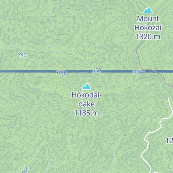 Map of Hokodai-dake