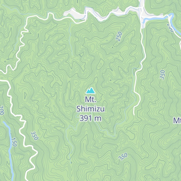 Map of Mt. Shimizu