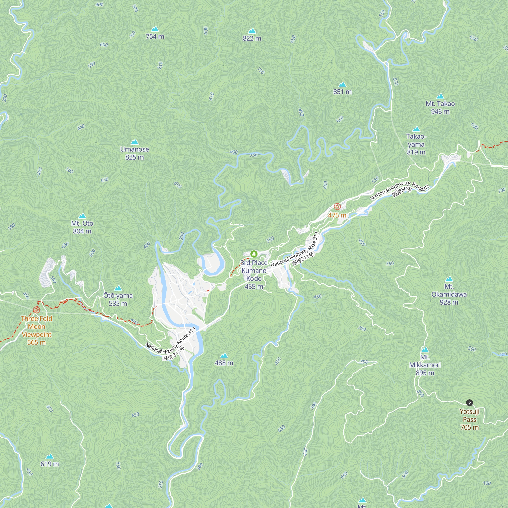 3rd Place Kumano Kodo map