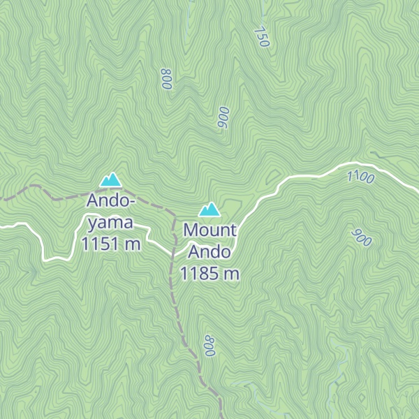 Map of Mount Ando