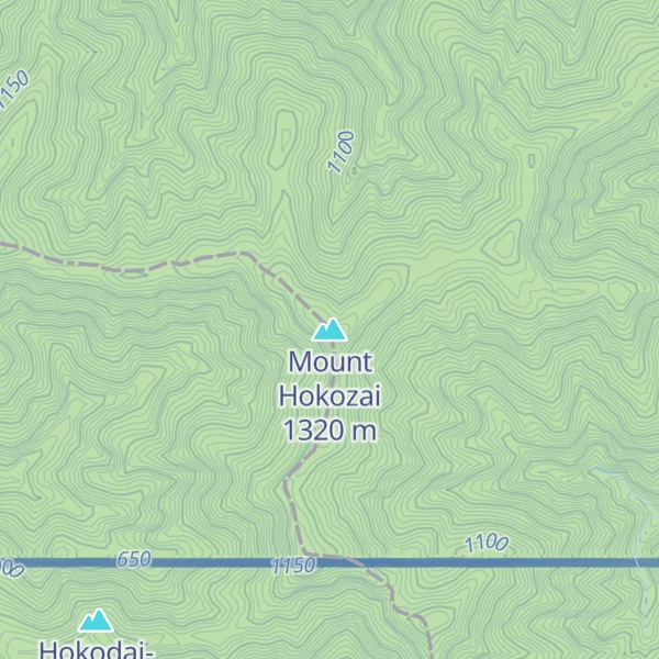 Map of Mount Hokozai