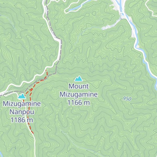 Map of Mount Mizugamine