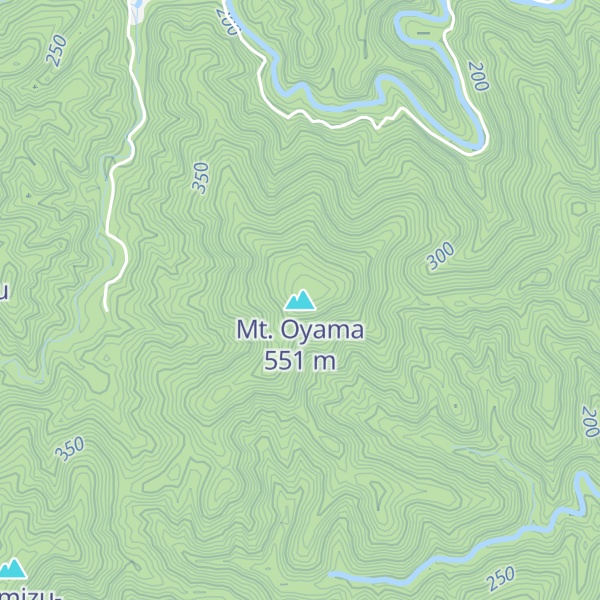 Map of Mt. Oyama
