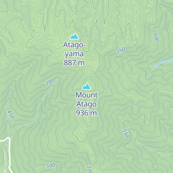 Map of Mount Atago