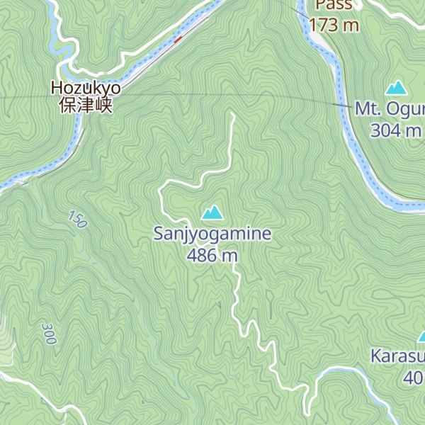 Map of Sanjyogamine