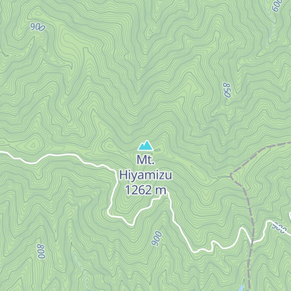 Map of Mt. Hiyamizu
