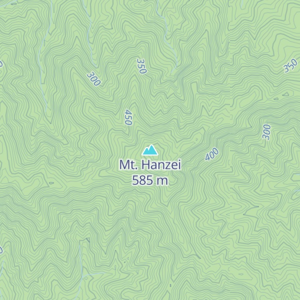 Map of Mt. Hanzei
