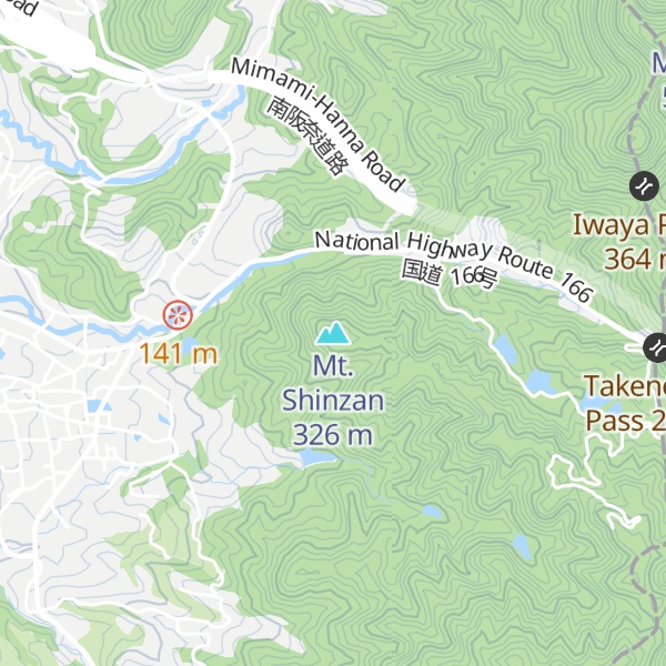 Map of Mt. Shinzan