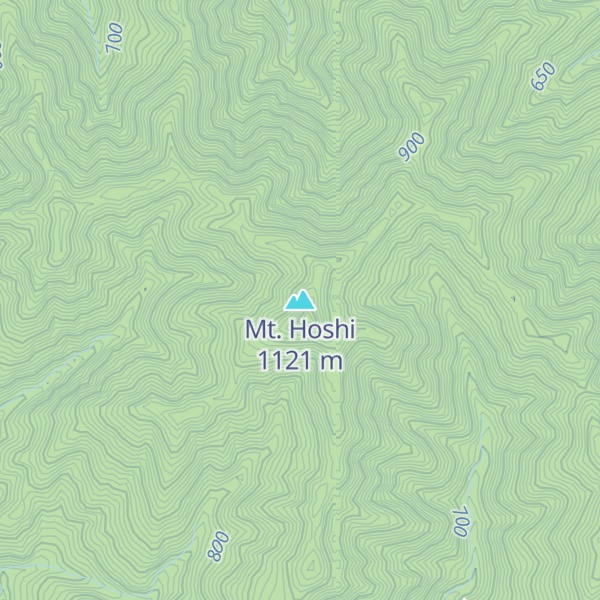 Map of Mt. Hoshi