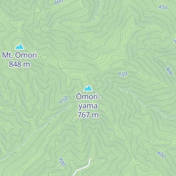 Map of Ōmori-yama