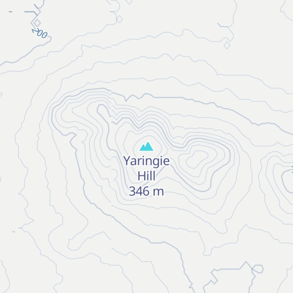 Map of Yaringie Hill