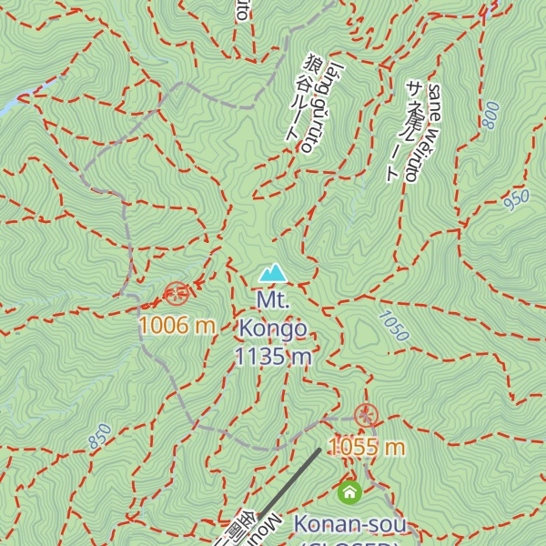 Map of Mt. Kongo