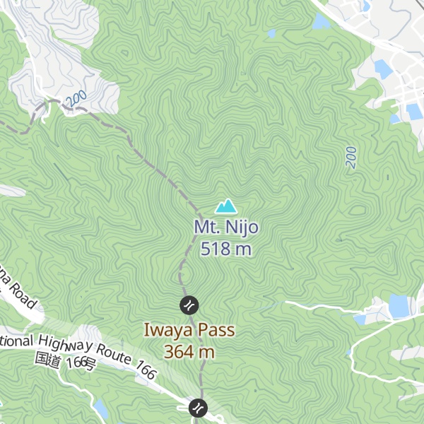 Map of Mt. Odake
