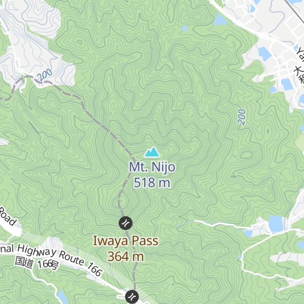 Map of Mt. Nijo