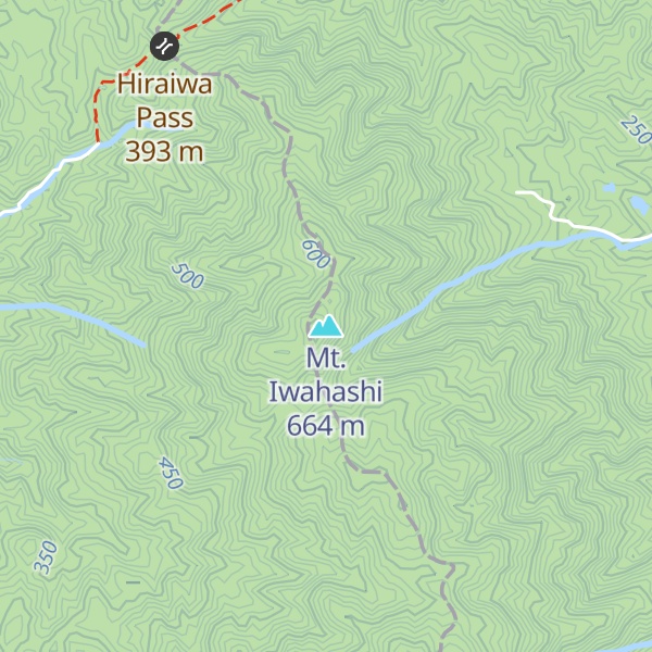 Map of Mt. Iwahashi