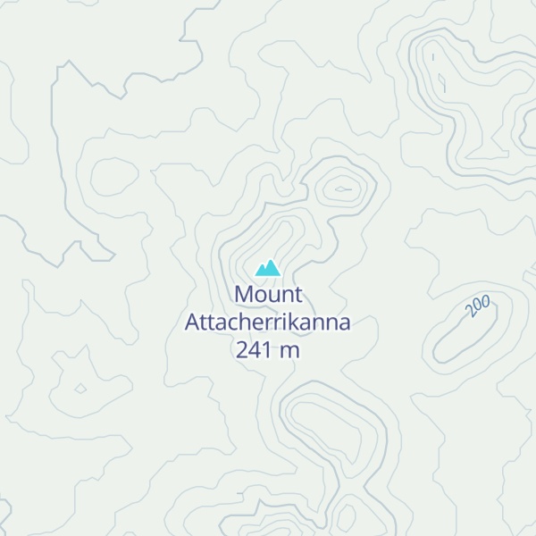Map of Mount Attacherrikanna