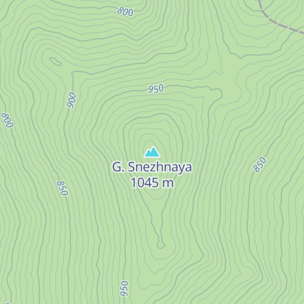 Map of G. Snezhnaya