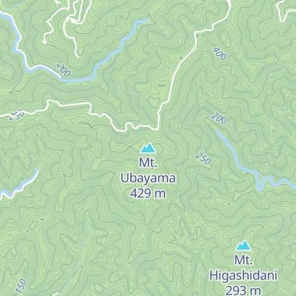 Map of Mt. Ubayama