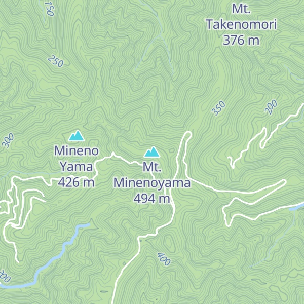 Map of Mt. Minenoyama
