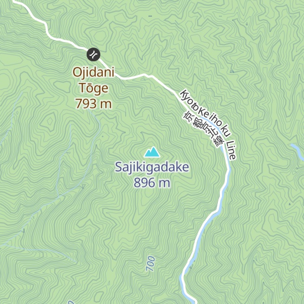 Map of Sajikigadake