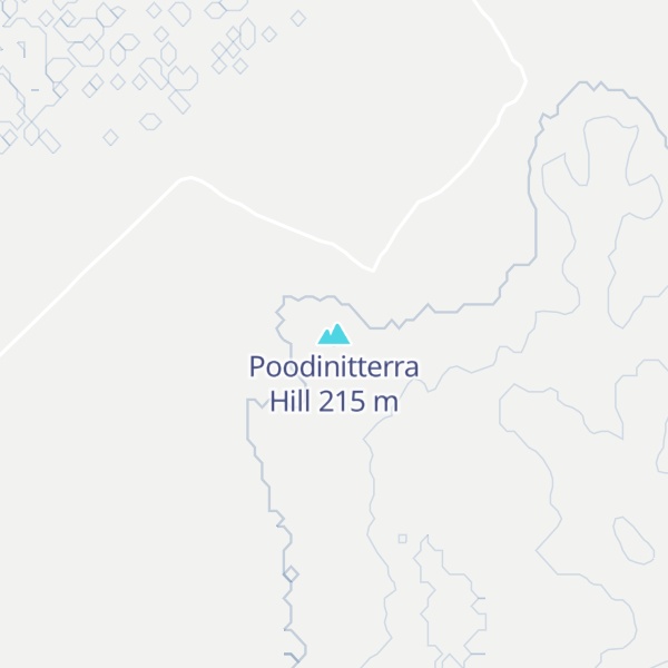 Map of Poodinitterra Hill