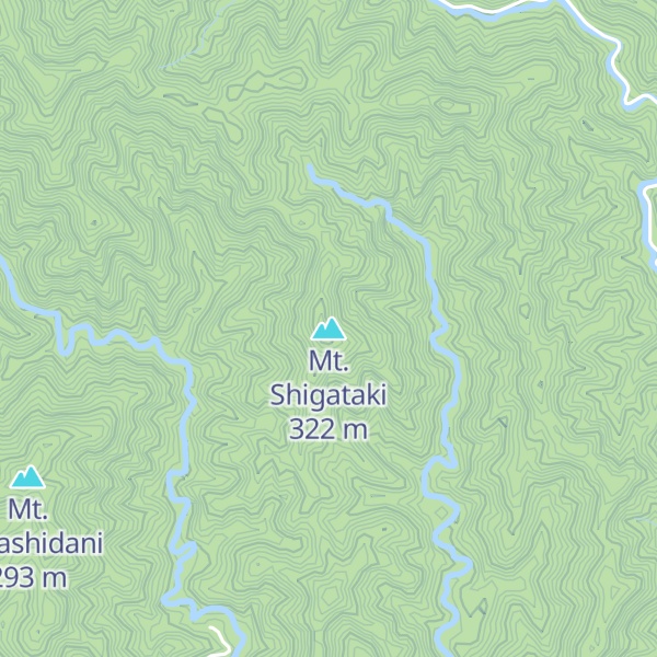 Map of Mt. Shigataki