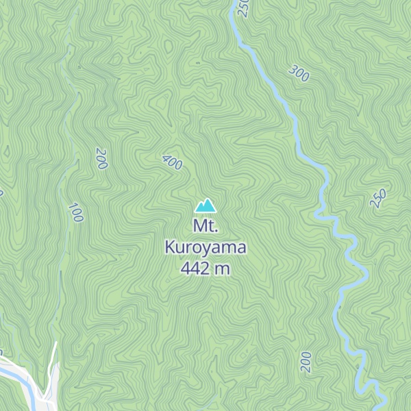 Map of Mt. Kuroyama