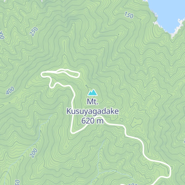 Map of Mt. Kusuyagadake
