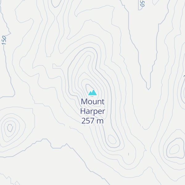 Map of Mount Harper