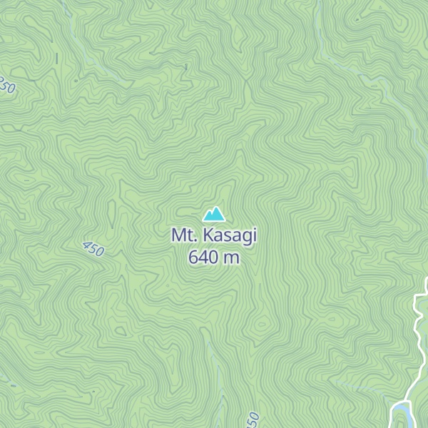 Map of Mt. Kasagi