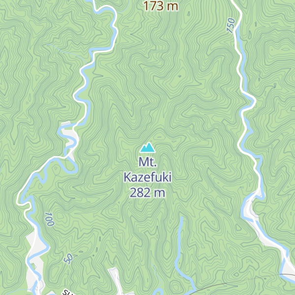 Map of Mt. Kazefuki